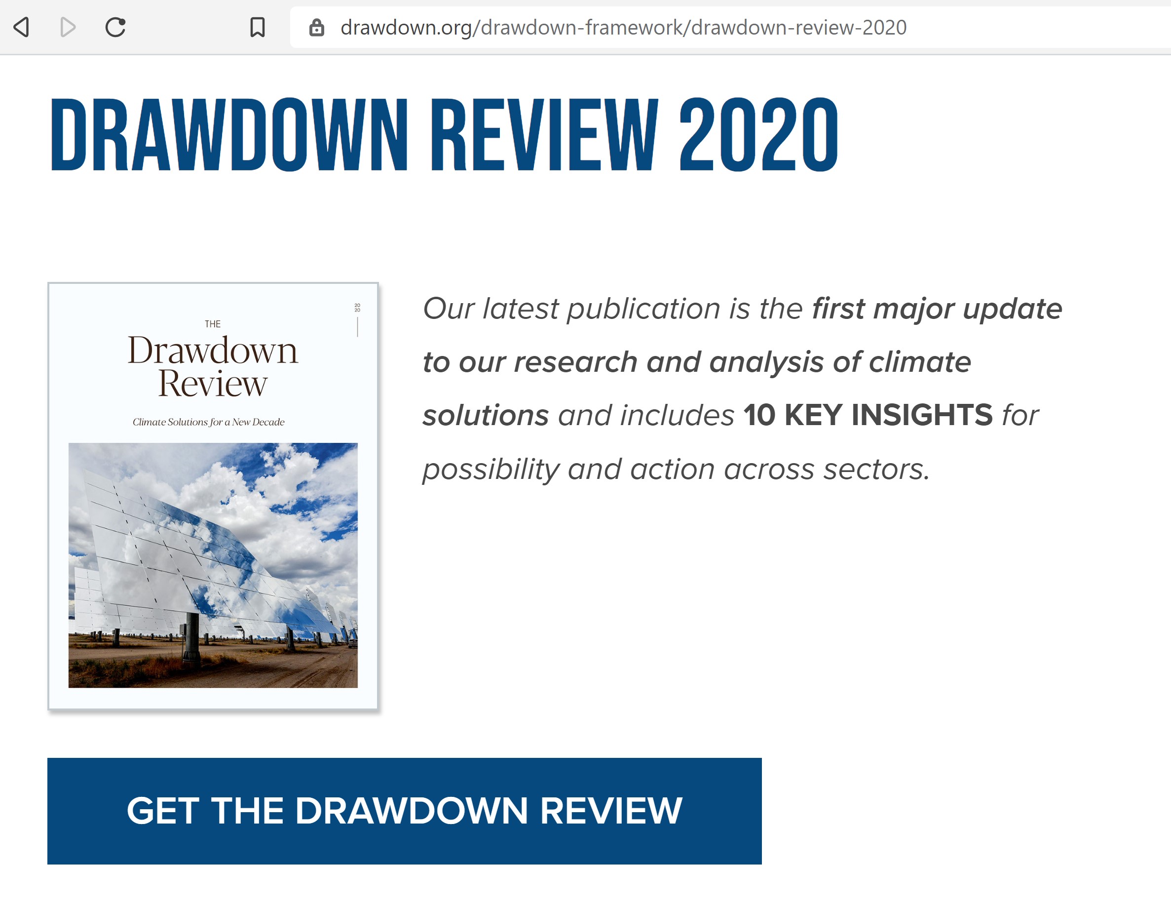 Drawdown 2020 Review